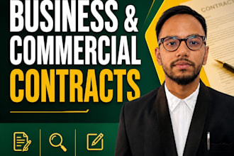 draft professional business and commercial contracts