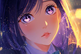 draw professional anime fan art for collectors and fans