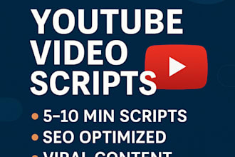 ghostwrite engaging youtube video scripts that keep viewers hooked
