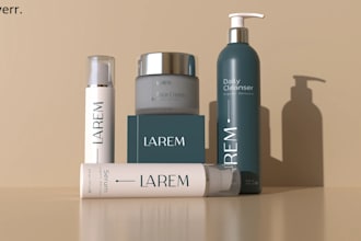 design elegant and modern cosmetic labels