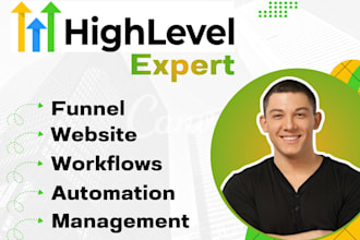 go high level expert booking funnel website gohighlevel automation workflow va