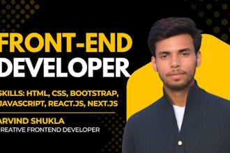 be your nextjs frontend, react frontend and HTML developer