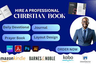 create prayer journal, daily devotion, christian book design