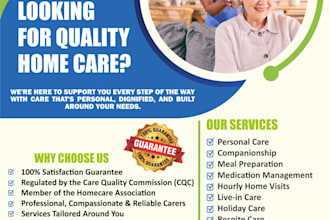 design professional flyers, posters for print , social media