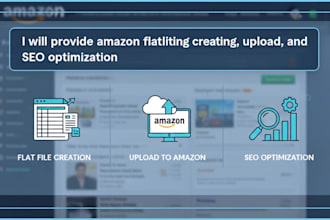 provide amazon flat file listing creation, upload, and SEO optimization