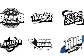 design a streetwear y2k retro aesthetic clothing logo for your brand in 24 hours