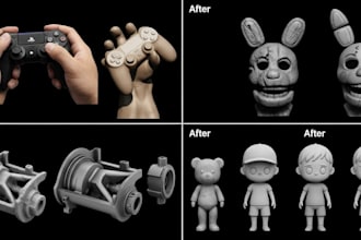 do stl file repair, custom modification for 3d printing, 3d model repair stl