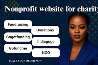 nonprofit website for charity, 501c3 fundraising ngo, grant with donation system