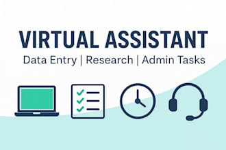 data entry research and admin tasks