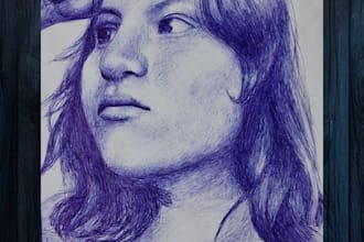 make a personalized pencil portrait