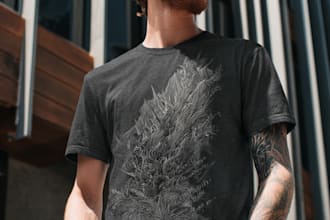 do t shirt design and creative t shirt illustration