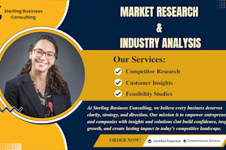 conduct professional market research and industry analysis