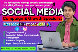 be your paid social media marketing expert and ads manager