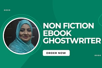 ghostwrite your nonfiction book, paper back and kindle book