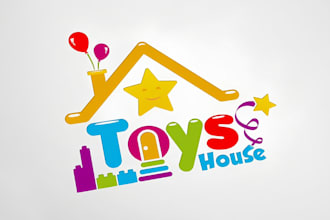design modern childcare, education, kids and children logo
