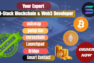 be your expert full stack blockchain and web3 developer