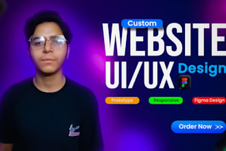 design a custom website with a prototype in figma