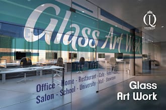 design window graphics, storefront panel and window sticker