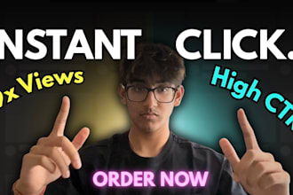 design an attractive thumbnail to increase CTR and views