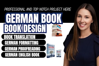 translate, edit, proofread and format your german english book