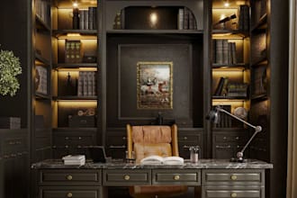 redesign your room kitchen bedroom office interior rendering couch sunroom area