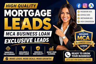 business loan leads mca leads mortgage leads business loan website facebook ads