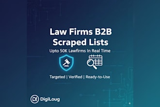 scrape upto 50k USA law firms list in real time