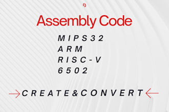 write or convert code for mips32, arm, 6502, risc v