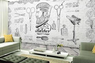 design wall art wallpaper mural decal doodle wall art