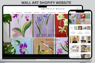 design wall art shopify store wall art website print on demand website