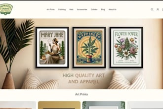 design wall art shopify store wall art website print on demand website art store