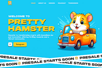 design revamp meme coin website meme coin landing page crypto website ico