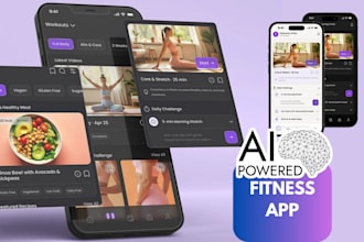 develop custom ai health fitness tracking app gym app for android and ios app
