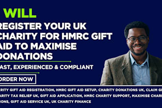 register your UK charity for hmrc gift aid to maximize donations