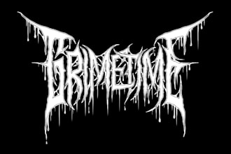 make a black metal and death metal logo
