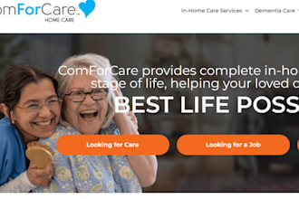 do wix squarespace healthcare staffing agency website medicare home care website