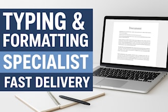 type, retype, and format your documents professionally