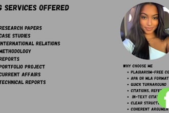 write case studies and reports on international relations and current affairs