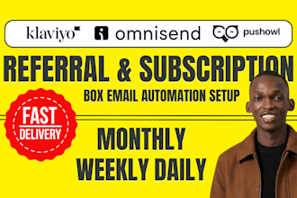 setup klaviyo skio referral recharge subscription box omnisend email automations