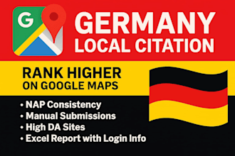 add your business to 300 top germany local directories manually
