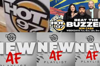 promote your song or ads on hot97,sirius,italy radio station