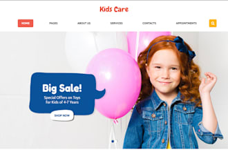 design squarespace childminder website child care babysitter agency housekeeper