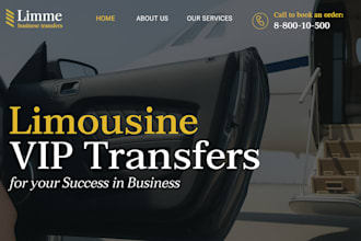 build taxi booking website chauffeur, vtc, limousine, airport transfer website