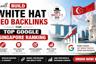 build white hat SEO backlinks for top google singapore ranking