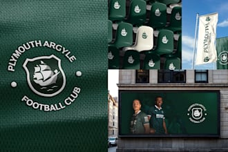 design a modern football logo