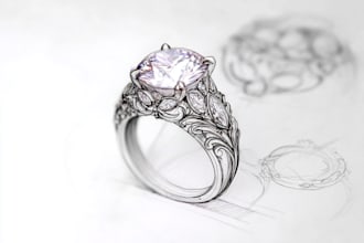 do a quick jewelry sketch design your concept