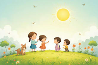 illustrate children story book illustration, children story,