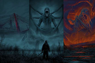 do sci fi horror and fantasy scene concept art illustrations