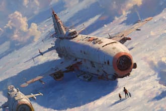 draw sci fi illustration and sci fi art
