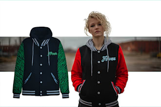 design varsity jacket hoodie and bomber jacket